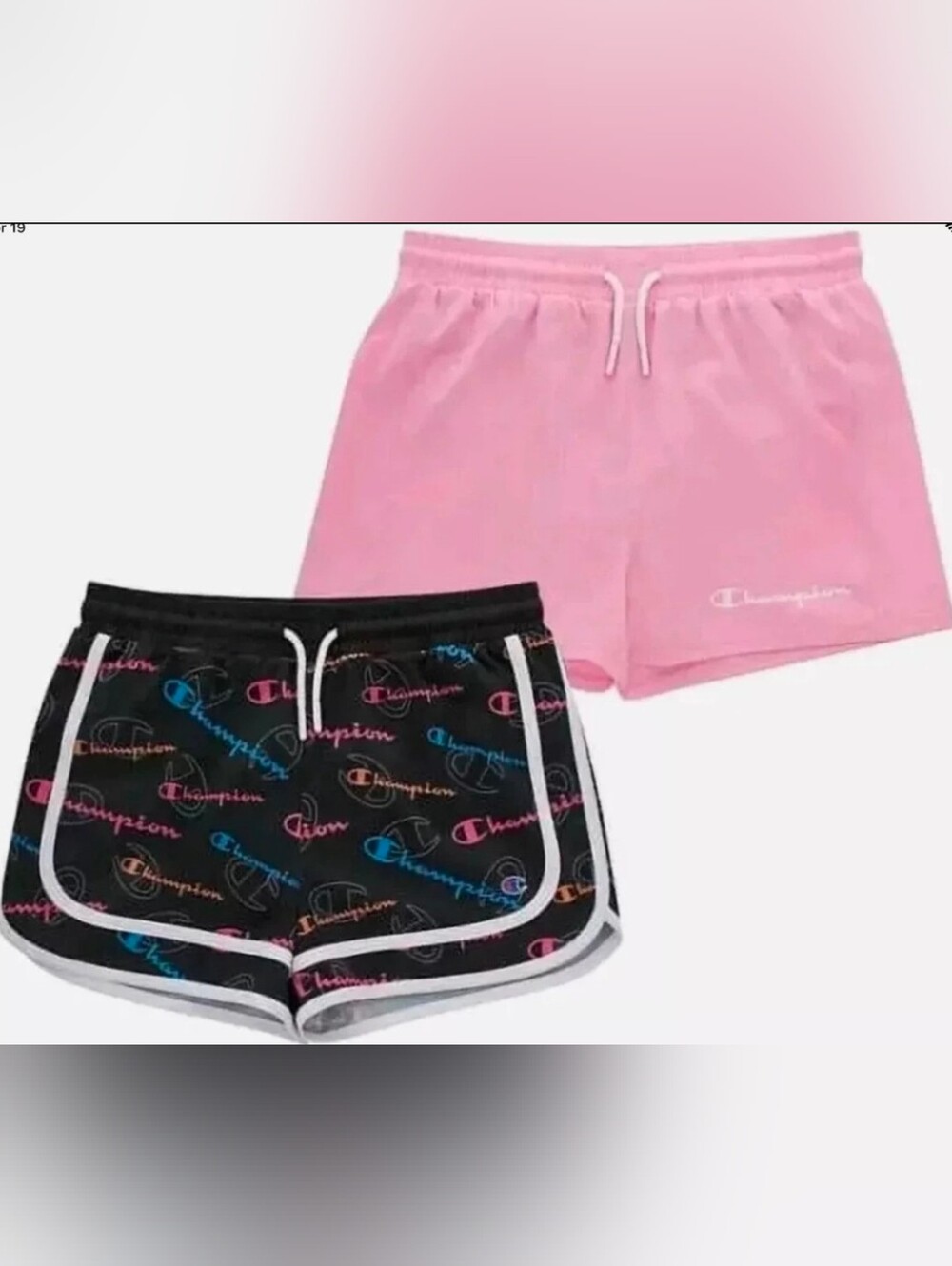 Champion Girls Athletic Shorts - 2 Pack - Set - Girls Size 14/16